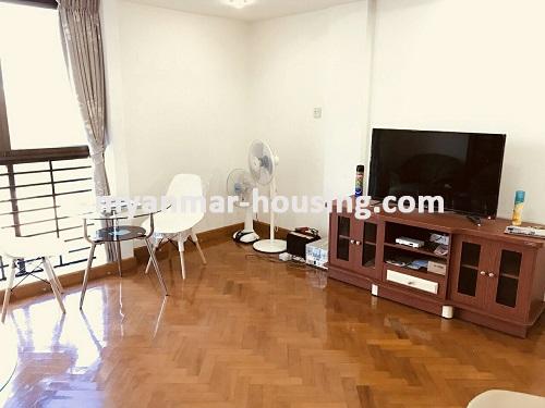 Myanmar real estate - for rent property - No.3691 - Condo room with reasonable price in 9 Mile Ocean! - living room