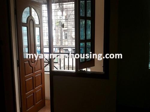 Myanmar real estate - for rent property - No.3697 - An apartment for rent in Botahtaung! - balcony 