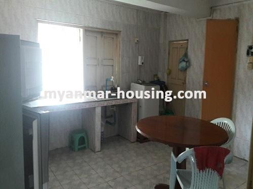 Myanmar real estate - for rent property - No.3697 - An apartment for rent in Botahtaung! - kitchen