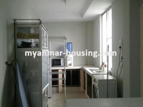 缅甸房地产 - 出租物件 - No.3706 - A Pent House for rent in Zizawar Condo. - View of the Kitchen room