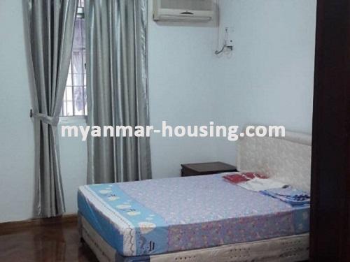 缅甸房地产 - 出租物件 - No.3707 - A wide space Condo room for rent in Yaw Min Gyi Condo  - View of the bed room