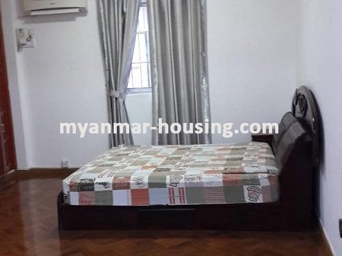 缅甸房地产 - 出租物件 - No.3707 - A wide space Condo room for rent in Yaw Min Gyi Condo  - View of the bed room