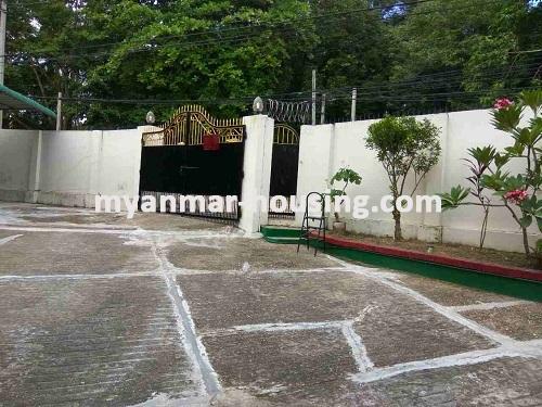 Myanmar real estate - for rent property - No.3713 - Landed house for rent in Bahan! - compound view