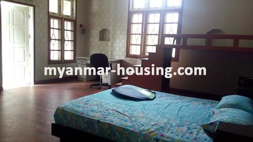 Myanmar real estate - for rent property - No.3715 - A nice Landed house for rent in Finger Lake, F M I City, Hlaing Thar Yar! - View  of the bed room