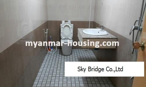 Myanmar real estate - for rent property - No.3719 - Condo for rent, in Winsor Estate Condo, Sanchaung! - bathroom