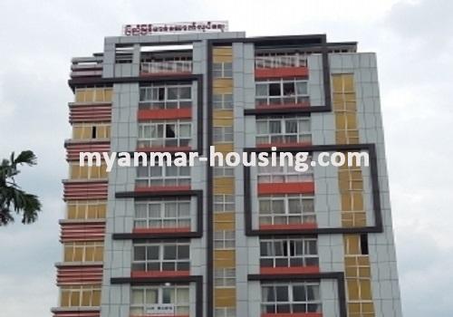 မြန်မာအိမ်ခြံမြေ - ငှားရန် property - No.3720 - ရန်ကင်းတွင် ကွန်ဒိုတိုက်ခန်းသစ်ငှါးရန်ရှိသည်။building view