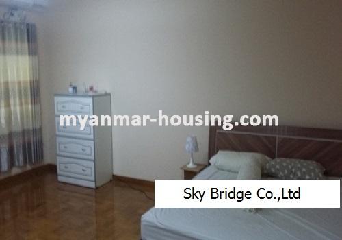 မြန်မာအိမ်ခြံမြေ - ငှားရန် property - No.3720 - ရန်ကင်းတွင် ကွန်ဒိုတိုက်ခန်းသစ်ငှါးရန်ရှိသည်။master bedroom