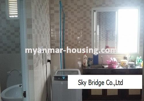 缅甸房地产 - 出租物件 - No.3720 - New condo room for rent in Yankin! - kitchen room view