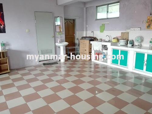 Myanmar real estate - for rent property - No.3722 - An apartment for rent in Botahtaung! - kitchen view