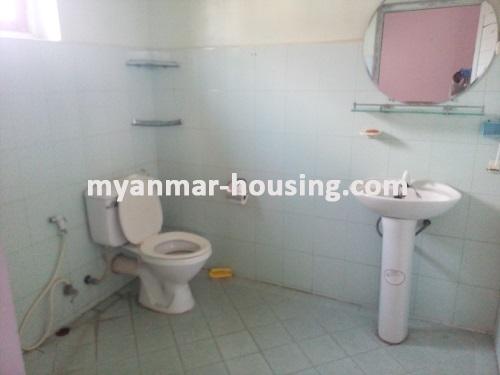 Myanmar real estate - for rent property - No.3735 - For Rent a good Landed house in Orchid Garden , F M I City. - Wash Room