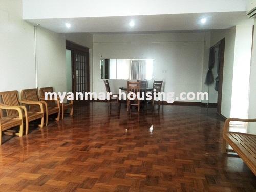 缅甸房地产 - 出租物件 - No.3737 - A good room for rent in ShweHinthar Condo. - View of the Living room