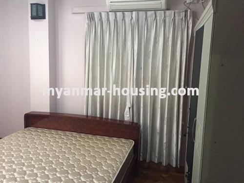 ミャンマー不動産 - 賃貸物件 - No.3738 - A Good Condo room for rent near Kabaraye Bagoda. - View of bed room