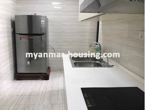 Myanmar real estate - for rent property - No.3739 - A Lovely room with highly decorated room for rent in Yankin Township. - View of Kitchen room