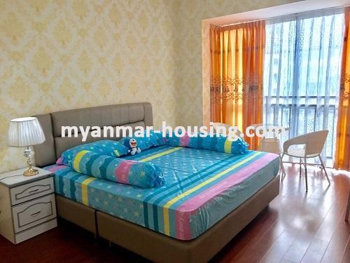 Myanmar real estate - for rent property - No.3739 - A Lovely room with highly decorated room for rent in Yankin Township. - View of the Bed room