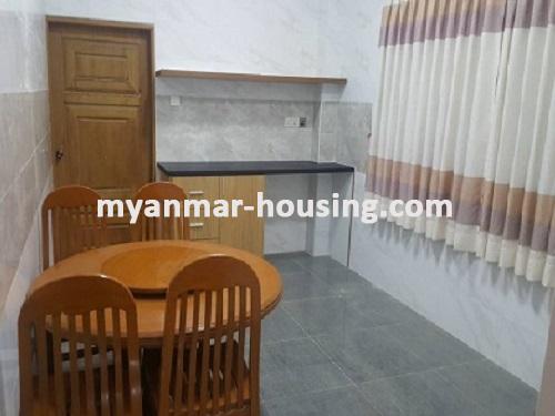 缅甸房地产 - 出租物件 - No.3744 - A Condo room for rent near 9 Mile, Myangone Towship. - View of the dinning room