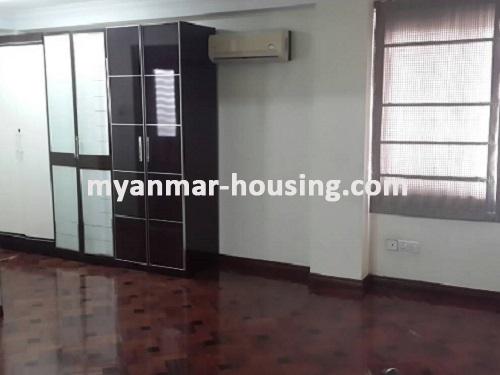 Myanmar real estate - for rent property - No.3746 - An apartment room for rent in YeThankhun Tower. - View of the room