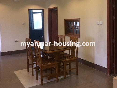 缅甸房地产 - 出租物件 - No.3764 - Good room for rent in Myay Nu Street, Sanchaung Township. - View of the dinning room