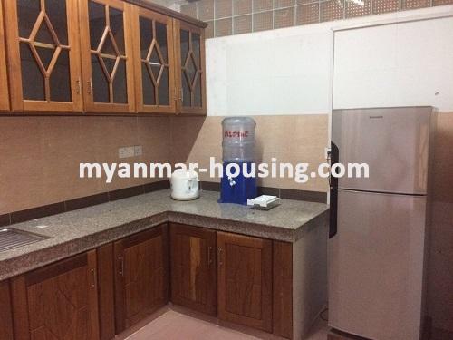 缅甸房地产 - 出租物件 - No.3764 - Good room for rent in Myay Nu Street, Sanchaung Township. - View of Kitchen room