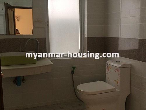 缅甸房地产 - 出租物件 - No.3764 - Good room for rent in Myay Nu Street, Sanchaung Township. - View of the bathroom