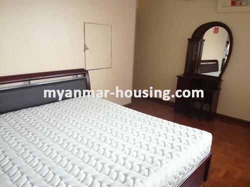缅甸房地产 - 出租物件 - No.3766 - Wide space condo room for rent in Balazon Condo. - View of the bed room