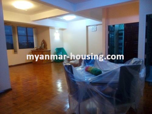 缅甸房地产 - 出租物件 - No.3766 - Wide space condo room for rent in Balazon Condo. - View of dinning room 