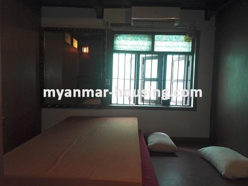 မြန်မာအိမ်ခြံမြေ - ငှားရန် property - No.3770 - ပန်းဘဲတန်းမြို့နယ်တွင် နှစ်ထပ်တိုက်လုံးချင်းဌားရန်ရှိပါသည်။View of the Bed room