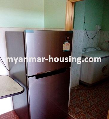 Myanmar real estate - for rent property - No.3773 - Clean and neat room for rent in Yankin Township. - View  of Kitchen room