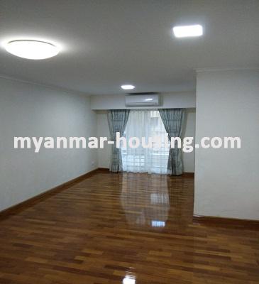 Myanmar real estate - for rent property - No.3775 - A new Condo room for rent in Hill Top Condo - View of the Living room