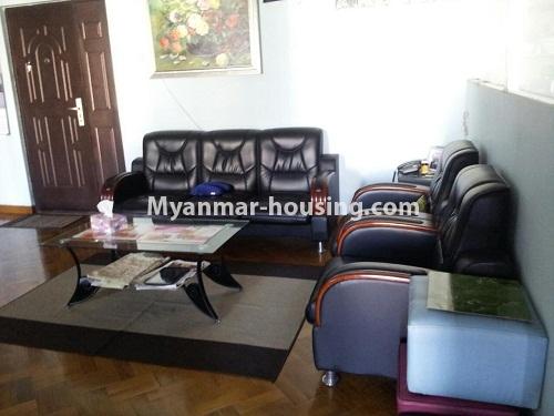 Myanmar real estate - for rent property - No.3783 - Good room for rent in Mya Yaik Condo. - View of the Living room