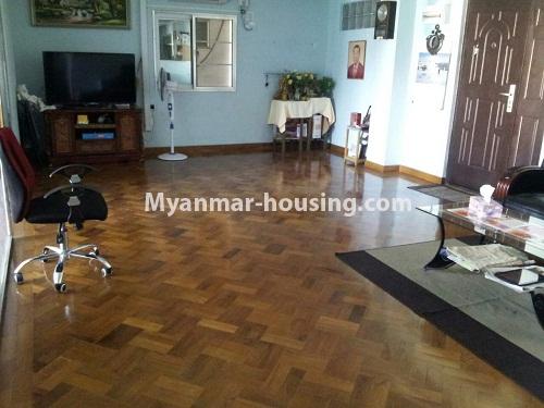 Myanmar real estate - for rent property - No.3783 - Good room for rent in Mya Yaik Condo. - View of the living room