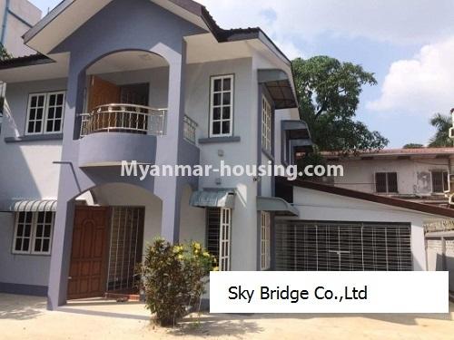 မြန်မာအိမ်ခြံမြေ - ငှားရန် property - No.3786 - လှိုင်မြို့နယ်တွင် နှစ်ထပ်တိုက် လုံးချင်းတစ်လုံး ဌားရန်ရှိပါသည်။View of the Building