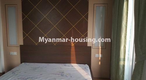 မြန်မာအိမ်ခြံမြေ - ငှားရန် property - No.3791 - ရွေှပါရမီကွန်ဒိုတွင် အခန်းကောင်း ဌားရန် ရှိပါသည်။View of the Bed room