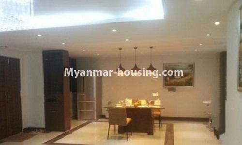 Myanmar real estate - for rent property - No.3791 - Excellent room for rent in Golden Parami condo - View of the dinning room.