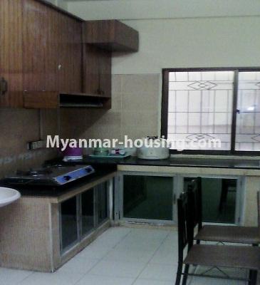 မြန်မာအိမ်ခြံမြေ - ငှားရန် property - No.3795 - တာမွေမြို့နယ်တွင် ဈေးနှုန်းချိုသာစွာဖြင့် ကွန်ဒိုအခန်းတစ်ခန်းဌားရန် ရှိပါသည်။View of the Kitchen room
