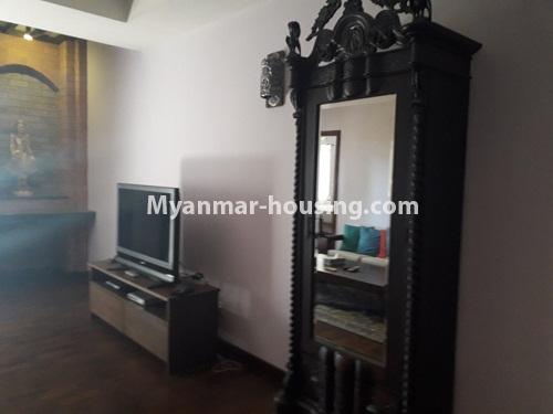 缅甸房地产 - 出租物件 - No.3818 - Well decorated  room for rent in Jewel Condo. - View of the living room