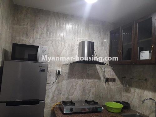 缅甸房地产 - 出租物件 - No.3819 - Standard decorated room for rent in Diamond Crown Condo. - View of Kitchen room