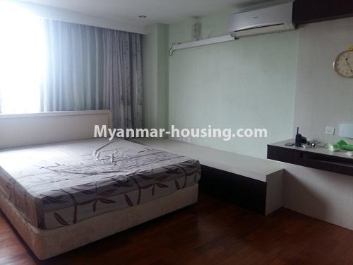 Myanmar real estate - for rent property - No.3820 - Standard decorated room for rent in Royal Yaw Min Gyi Condo - View of the bed room