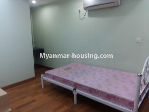 Myanmar real estate - for rent property - No.3820 - Standard decorated room for rent in Royal Yaw Min Gyi Condo - View of the bed room