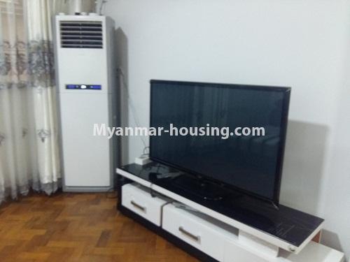 缅甸房地产 - 出租物件 - No.3821 - Standard decorated room for rent in Yaw Min Gyi Condo - View of the Living room