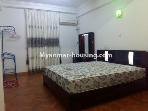 缅甸房地产 - 出租物件 - No.3821 - Standard decorated room for rent in Yaw Min Gyi Condo - View of the Bed room