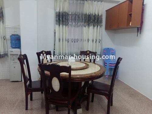 缅甸房地产 - 出租物件 - No.3821 - Standard decorated room for rent in Yaw Min Gyi Condo - View of Dinning room