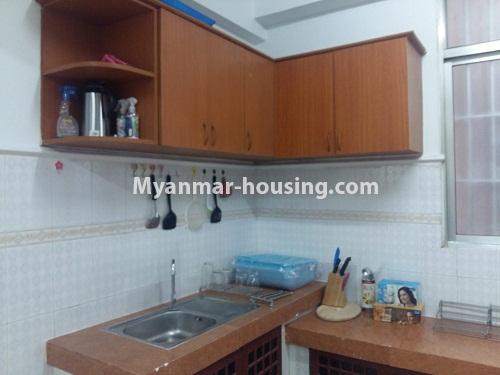 缅甸房地产 - 出租物件 - No.3821 - Standard decorated room for rent in Yaw Min Gyi Condo - View  of Kitchen room
