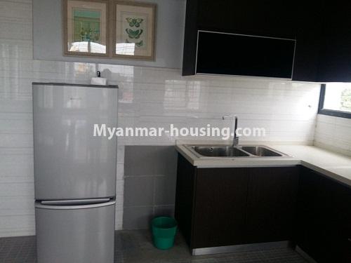 缅甸房地产 - 出租物件 - No.3822 - Standard decorated room for rent in New Excel Condo. - View of Kitchen room