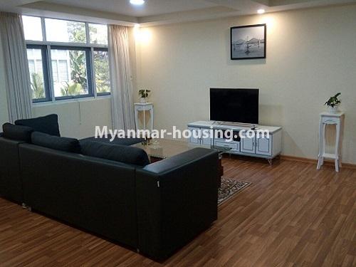 Myanmar real estate - for rent property - No.3827 - A nice room for rent in Day 17 Condo. - View of the Living room