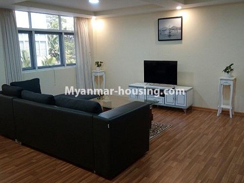 Myanmar real estate - for rent property - No.3827 - A nice room for rent in Day 17 Condo. - View of the Living room