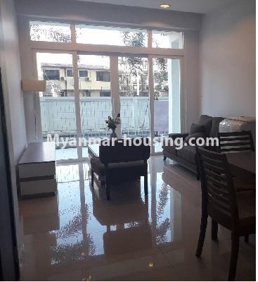 မြန်မာအိမ်ခြံမြေ - ငှားရန် property - No.3831 - G.E.M.S Condo ကွန်ဒိုတွင် အခန်းကောင်းတစ်ခန်းဌားရန် ရှိပါသည်။View of the Living room