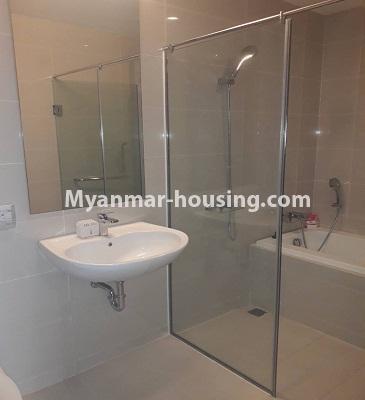မြန်မာအိမ်ခြံမြေ - ငှားရန် property - No.3831 - G.E.M.S Condo ကွန်ဒိုတွင် အခန်းကောင်းတစ်ခန်းဌားရန် ရှိပါသည်။View of Bath room.