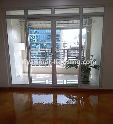 မြန်မာအိမ်ခြံမြေ - ငှားရန် property - No.3864 - စမ်းချောင်းမြို့နယ်တွင် ကွန်ဒိုအခန်းကောင်းတစ်ခန်း ဌားရန် ရှိပါသည်။View of Balcony