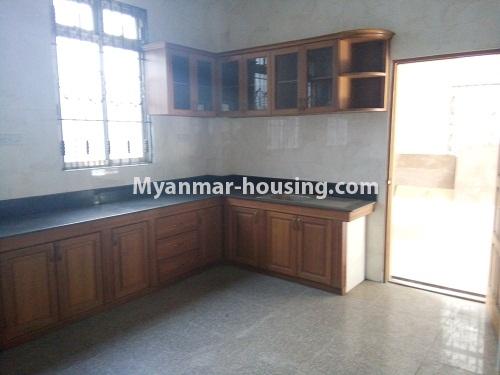 Myanmar real estate - for rent property - No.3875 - A landed House for rent in Kamaryut Township. - View of Kitchen room