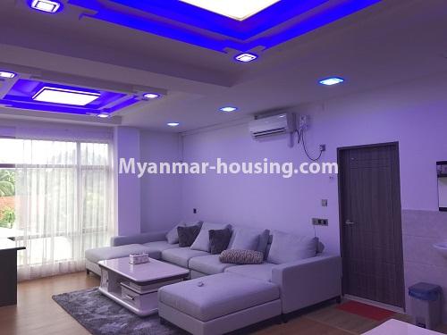 缅甸房地产 - 出租物件 - No.3878 - Excellent condo room for rent in Mayangone Township. - View of the living room